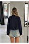 Choker Collar Belted Buttoned Trench Jacket - 2