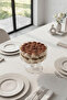 Selen Concept Noa Model Small Size Footed Handmade Glass Salad and Presentation Bowl - 2