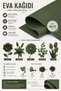 Eva Paper, Flower Making Eva, Decorative Ornament and Craft Paper, 1.5 mm - 50X70 cm - Oil Green - 2