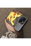 iPhone 14 Plus/15 Plus Compatible Hard Acrylic Back Silicone Edge Lens Protection Cartoon Case - 4