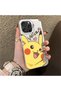 iPhone 16 Pro Compatible Hard Acrylic Back Silicone Edge Lens Protection Cartoon Case - 2
