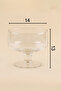 Selen Concept Noa Model Small Size Footed Handmade Glass Salad and Presentation Bowl - 5