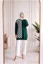 Sabiser Half Square Cold Thread Tunic-Sy3376 Green