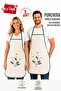 Punchera 2Li Paket Punch Embroidered Liquid Waterproof Kitchen Apron