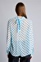 Regular Fit Drape Collar Polka Dot Patterned Chiffon Blouse I8696Ax26Au - 5