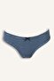 Bow Detailed Striped Ribbed Panties I3878Ax26Au