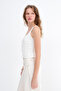 Thick Strap Tie-Down Blouse B261019 - 4