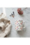 White Ceramic Floral Mug 350 ml - 4