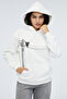 Kedi Baskılı Kapüşonlu Sweatshirt Basic Hoodie - 8