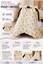 Unisex baby 100% cotton muslin swaddle blanket with teddy bear print and ruffle detail for stroller use. - 5