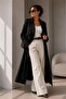 Women's Long Double-Breasted Trench Coat with Buttons Classic Model Tc0635