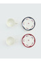 LCW HOME Mixed Flower Printed 2-Person Porcelain Coffee Cup Set - 7