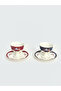 LCW HOME Mixed Flower Printed 2-Person Porcelain Coffee Cup Set - 4