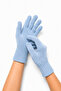 Unisex Full-Fingered Baby Blue Colored Knitwear Gloves - 3