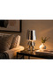 Decorative Figurative Led Table Lamp – Silver Man Design Night Light – Illuminates Nightstands and Tabletops