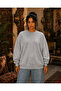 Oversize 3 Thread Sweatshirt Desert Themed Women's Figure Large Back Print Crew Neck Streetwear Sweatshirt - 2