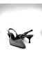 Anthracite Evening Dress with Open Back Stiletto - 3