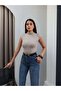 Suede Belted Leg-Cut Orj Jeans - 3