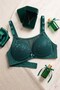 Transparent Detailed Embroidered Unpadded Bra - 4