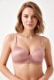 Unpadded Underwire-Free Powder Ribbon Detailed Bra