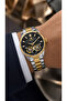 Men's Automatic Double Balance Gray Dial Metal Cord Wristwatch 2 Years Warranty - 2