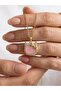 Pink Stone Hello Kitty Figured Necklace Gold Color Zircon Stone Detailed Elegant Women's Necklace Stylish Cute Jewelry Gift for Lover - 2
