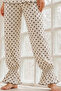 Women's Home Comfortable Elastic Waist White Pajama Set - 4