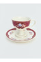 LCW HOME Mixed Flower Printed 2-Person Porcelain Coffee Cup Set - 5