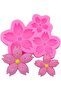 Silicone Candle Mold Candy Dough Mold Multiple Flower Mold - 8