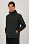 New Now Men's Black Waterproof Hooded Jacket-Raincoat