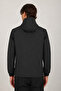 Men's Black Hooded Waterproof and Windproof Raincoat-Seasonal Jacket - 4