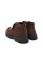 Brown Buckle Detailed Women's Loafer Boots - 5