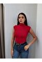 Ribbed High Neck Blouse