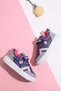 Girls' Velcro Seasonal Comfortable Sole Basket Detail School Daily Sneaker Sports Shoes - 2