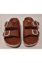Anatomical Soft Sole Wide Fit Adjustable Double Buckle Women's Home, Work and Street Slippers - 4
