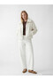 Xside Beige Shirt Collar Women's Plush Coat - 2