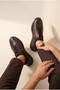 Inner and Outer Genuine Leather Full Orthopedic Comfortable Lightweight Daily Men's Casual Shoes - 3