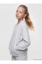 Two Mt Shop Quality Lcw Kids Ecru High Collar Girls' Zippered Sweatshirt - 3