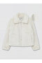 Xside Beige Shirt Collar Women's Plush Coat - 6