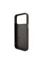 iPhone 18 Pro Max Case Licensed M-Safeli Leather 4g Patterned Stripe Lettering Logo Cover Brown - 7