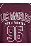 Xside Plum Printed Oversize Women's Sweatshirt - 7