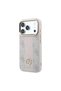 iPhone 18 Pro Case Original Licensed M-Safeli Leather 4g Patterned Stripe Lettering Logo Cover Pink - 2