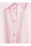 Texx Store Quality Lcw Curve Pink Plus Size 100% Cotton Women's Shirt Tunic - 4
