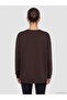 Koor Sport Brown Soft Touch Oversized Women's Sweatshirt - 4