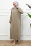 Mink Sleeve Layered Oversize Modal Dress - 3
