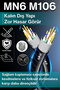 M106 Cat6 Utp Ethernet Cable 35 Meters, Outdoor Uv-Protected Double Layer Pe+Pvc 0.50mm - 2