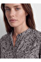 Lcw Grace Gray Judge Collar Patterned Women's Shirt Tunic - 3
