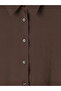 Lcw Modest Brown Modal Blended Oversize Women's Shirt Tunic - 6