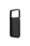 iPhone 18 Pro Max Case Licensed Gold Framed Metal Big 4g and Writing Logo Cover Black - 7