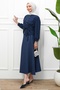 Navy Blue Side-Tie Shirt - 2